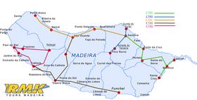 Rundreise-Karte Madeira